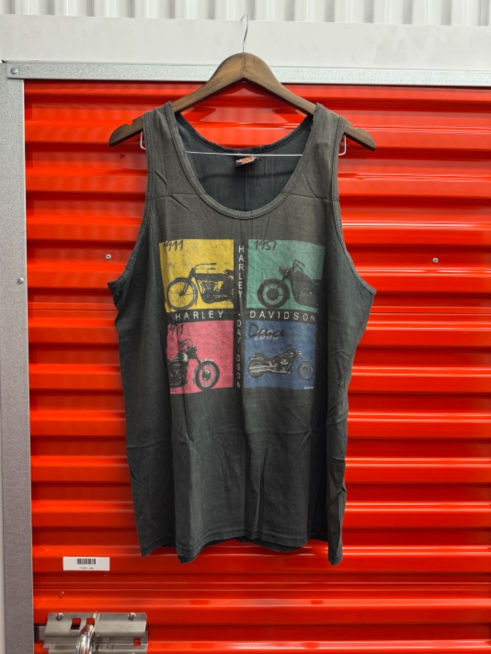 Vintage Harley Davidson 2000 Cancun Mexico Faded Motorcycle Tank Top